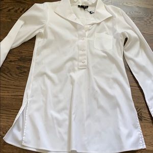 Paperwhite long dress shirt